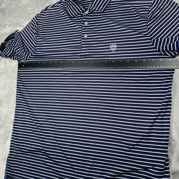 RLX Ralph Lauren Golf Polo Shirt Men's L White Stripped (LOT Of 3)