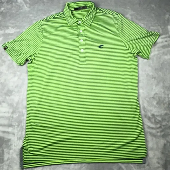 RLX Ralph Lauren Golf Polo Shirt Men's L White Stripped (LOT Of 3)