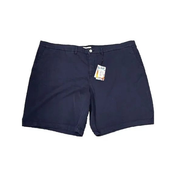 Robert Graham Chino Shorts Mens Size 46 Navy Blue Classic Fit Summer‎ Golf NWT