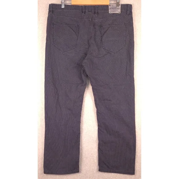 Robert Graham Jeans Straight Leg Cotton Blend Casual Plaid Mens Size 40x28