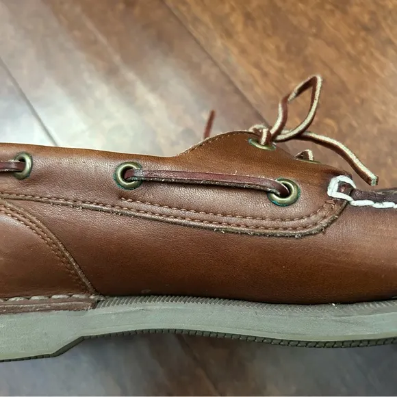 Rockport Men's Classic Brown Leather Boat Shoes, Size 10.5 W