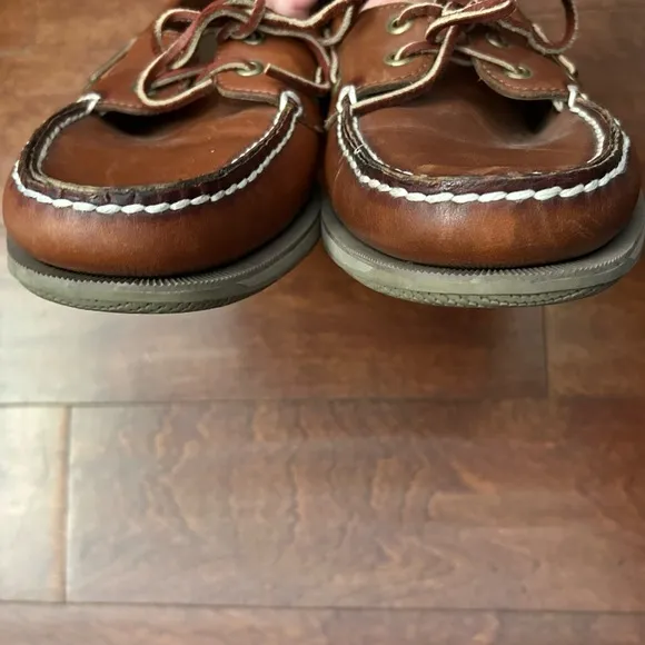 Rockport Men's Classic Brown Leather Boat Shoes, Size 10.5 W