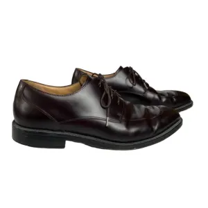 Rockport Mens Genuine Leather Split Toe Dress Shoes Burgundy Brown Lace Up Size