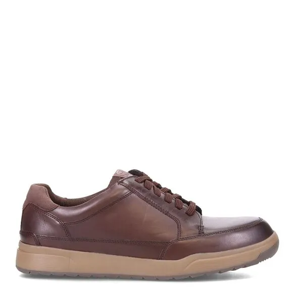 Rockport Men's Sneakers Bronson Lace to Toe Casual Dark Brown Leather 6.5 Wide