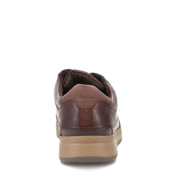 Rockport Men's Sneakers Bronson Lace to Toe Casual Dark Brown Leather 6.5 Wide