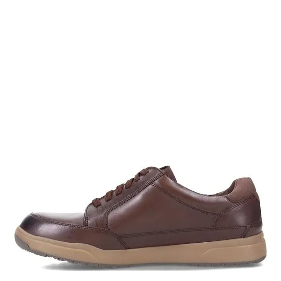Rockport Men's Sneakers Bronson Lace to Toe Casual Dark Brown Leather 6.5 Wide