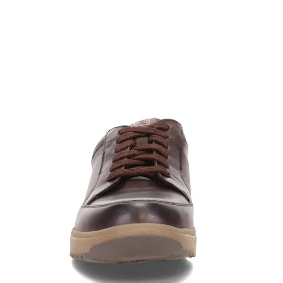 Rockport Men's Sneakers Bronson Lace to Toe Casual Dark Brown Leather 6.5 Wide