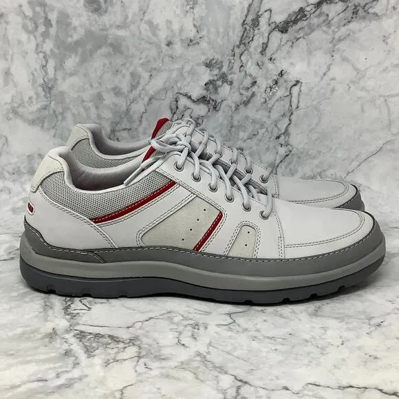 Rockport Size 13M Light Grey Get Your Kicks Mudguard Lace Up Casual Shoes P27-7
