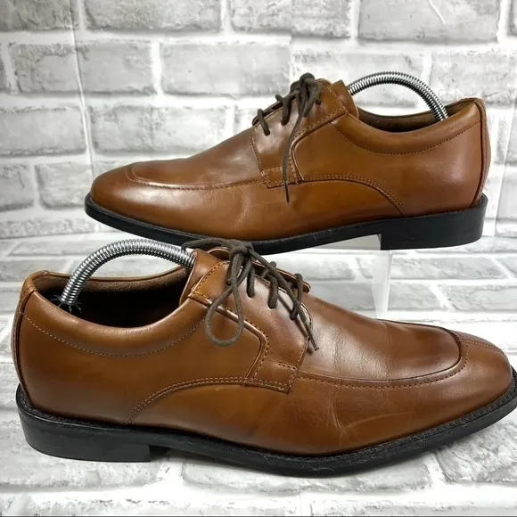 Rockport Walkability Lightweight Men’s Size 10 Brown Leather Dress Oxford Shoes
