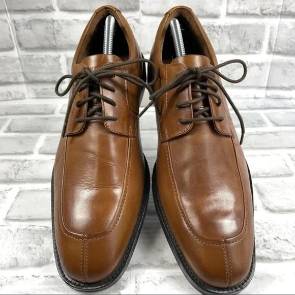 Rockport Walkability Lightweight Men’s Size 10 Brown Leather Dress Oxford Shoes