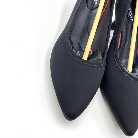 Rockport Womens Total Motion Kaiya CH3757 Classic Black Heels Pumps Shoes 10 NEW