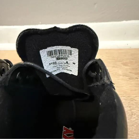 Rocky Women’s Plain Toe Black TMC Postal Service Chukka Boots Size 8