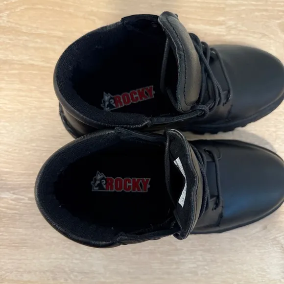 Rocky Women’s Plain Toe Black TMC Postal Service Chukka Boots Size 8