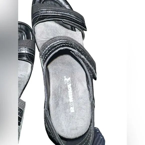 Romika Gorda 05 Black Schwartz Kombi Comfort Sandals Shoes Size 38 Or US 7.5