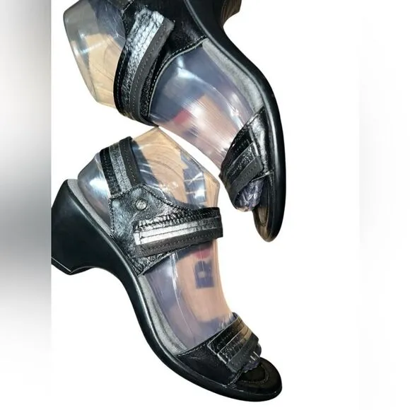 Romika Gorda 05 Black Schwartz Kombi Comfort Sandals Shoes Size 38 Or US 7.5