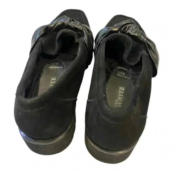 Ron White Rita Knot Platform Loafer WeatherproofCashmere Suede Shoes size 38.5
