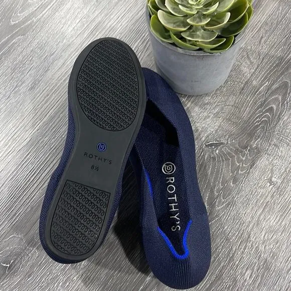 Rothys maritime blue size 8.5 fla…