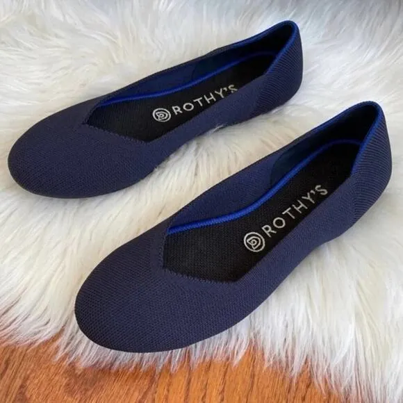 Rothys maritime blue size 8.5 fla…