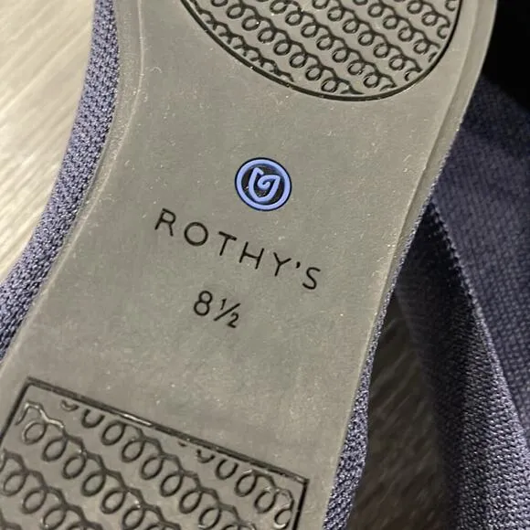 Rothys maritime blue size 8.5 fla…