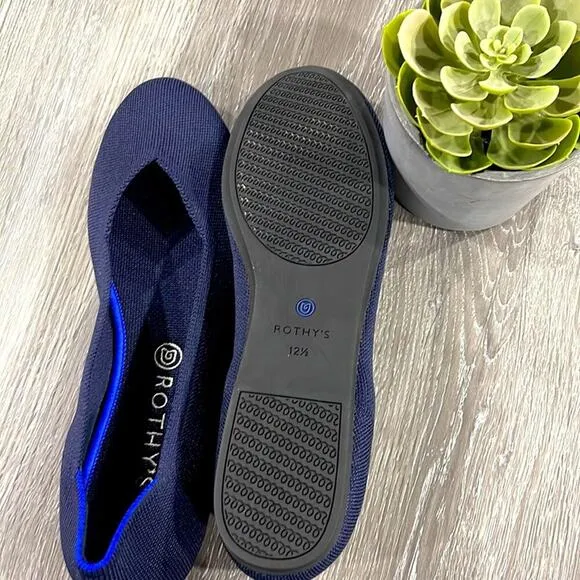 Rothys maritime blue size 8.5 fla…