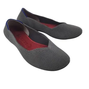 Rothy's The Flat Shoes Womens 9 Charcoal Gray Multicolor Rounded Toe Slip On #H