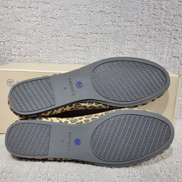 Rothys The Flat Spotted Cheetah Print Round Toe Slip on Shoes Multiple Sizes