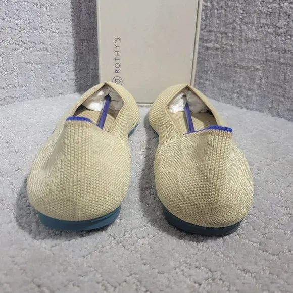 Rothys The Flat Women's Size 10 US Sahara Gold Round Toe Slip on Flat Shoes