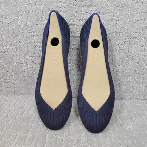Rothys The Flat Women's Size 7 US Maritime Navy Round Toe Flat Slip-on Shoes