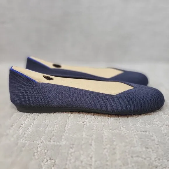 Rothys The Flat Women's Size 7 US Maritime Navy Round Toe Flat Slip-on Shoes