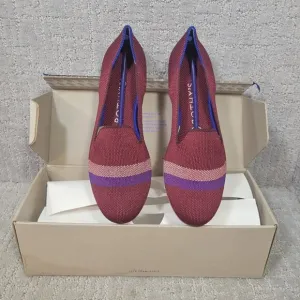 Rothy's The Loafer Reflective Stripe Round Toe Shoes Women's Size 8 US RETIRED