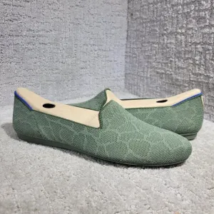 Rothys The Loafer Women's Size 9 US Green Safari Round Toe Slip on Flat Shoes
