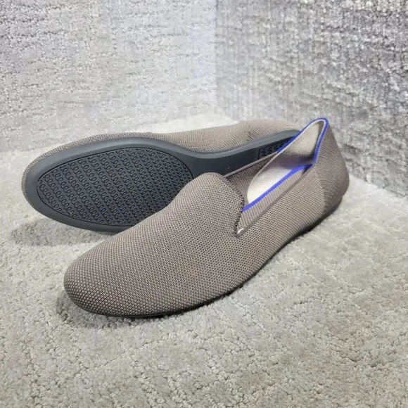 Rothy's The Loafer Women's Size 9.5 Mocha Brown Rounded Toe Slip On Flat Shoes