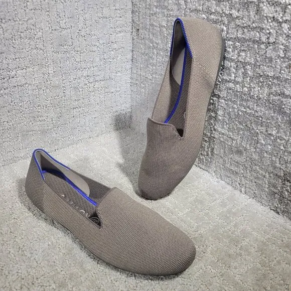 Rothy's The Loafer Women's Size 9.5 Mocha Brown Rounded Toe Slip On Flat Shoes