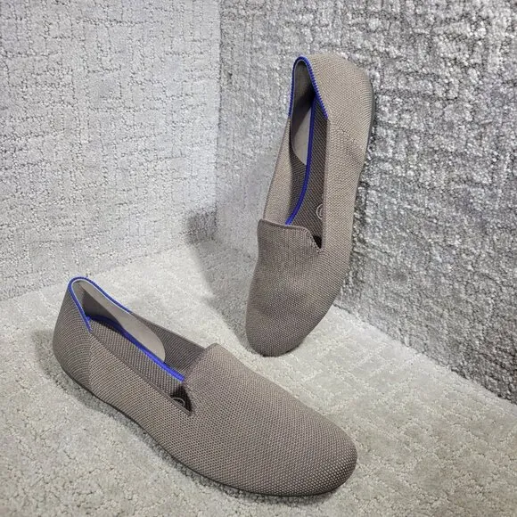 Rothy's The Loafer Women's Size 9.5 Mocha Brown Rounded Toe Slip On Flat Shoes