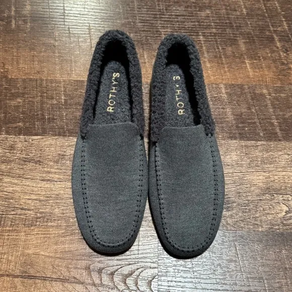Rothy's The Slipper Men's Gray Merino Wool Slippers 13 NWOT