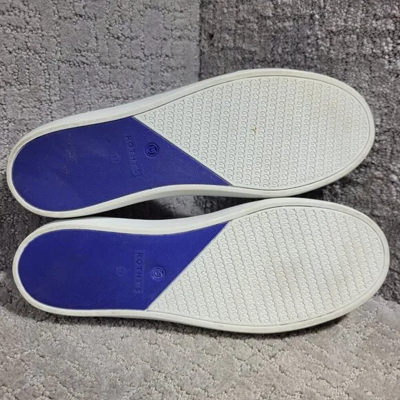 Rothys The Sneaker Womens Size 11 Maritime Lattice Stitch Round Toe Slip On Shoe