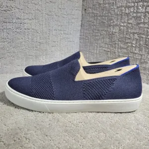 Rothys The Sneaker Womens Size 11 Maritime Lattice Stitch Round Toe Slip On Shoe