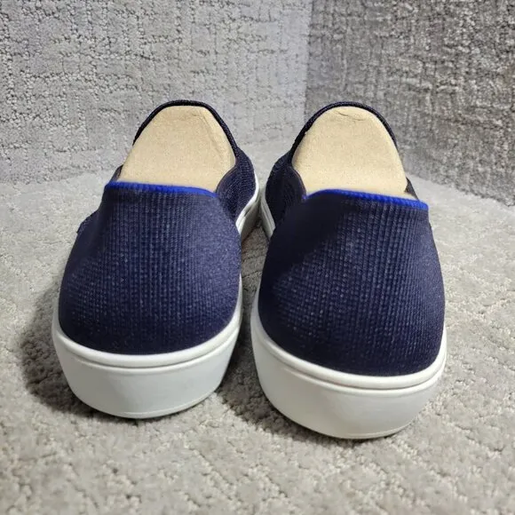 Rothys The Sneaker Womens Size 11 Maritime Lattice Stitch Round Toe Slip On Shoe
