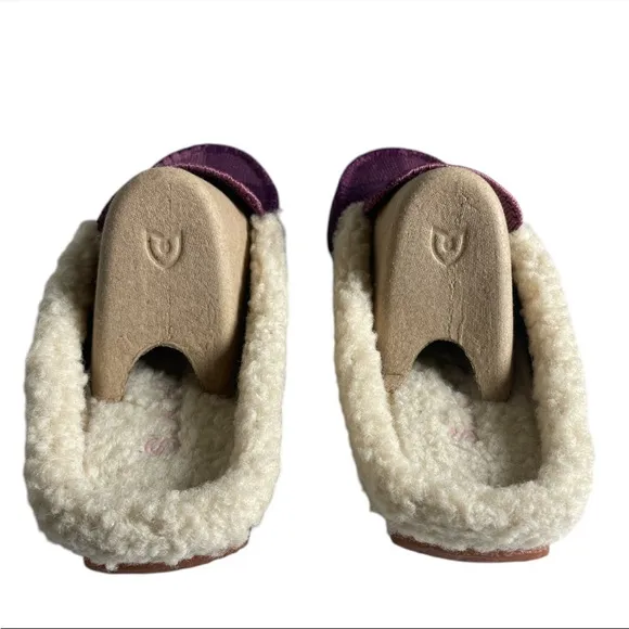 Rothy’s women’s The scuff Purple Plaid buffalo check Slip-On Slippers size 5 NEW