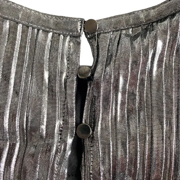 Sabina‎ Musayev Gal Metallic Two-Tone Maxi Dress Sz S NWT Modern Contemporary
