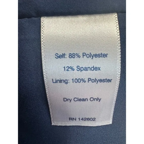Sail to Sable Shift Dress Cowl Neck Button Back Sleeveless Navy Blue S