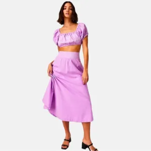 🌹🌹🌹SALE Free People Lotus 2 Pc. Set Soft Lilac 100% Cotton Size Medium NWT