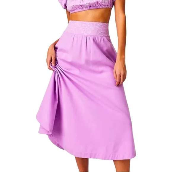 🌹🌹🌹SALE Free People Lotus 2 Pc. Set Soft Lilac 100% Cotton Size Medium NWT