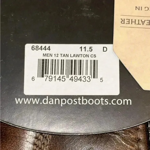 SALE NWT LAREDO MEN'S LAWTON WESTERN BOOTS SHOES SQUARE TOE 68444 Size 11.5