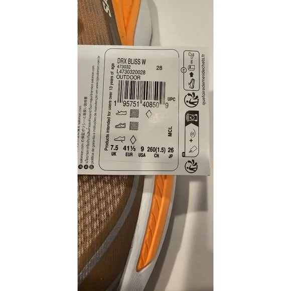 Salomon DRX BLISS Women's Running Shoes Beige Size 9