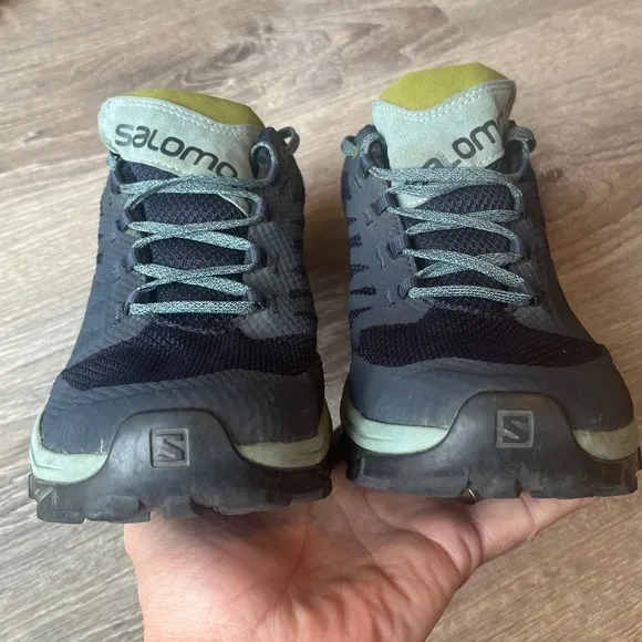 Salomon Outline GORE-TEX Hiking Shoes Teal Blue Womens 11 UK 9.5 EU 44