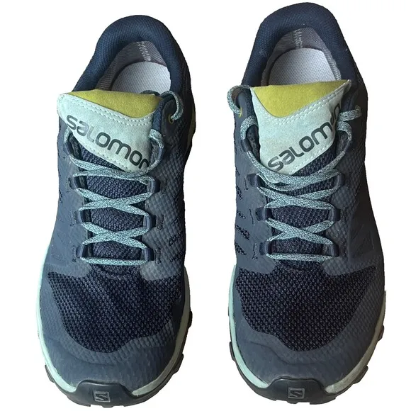 Salomon Outline GORE-TEX Hiking Shoes Teal Blue Womens 11 UK 9.5 EU 44