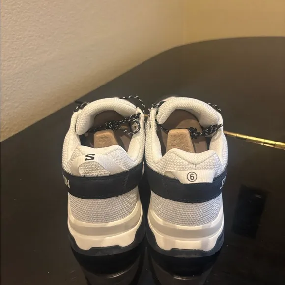 Salomon White and Black Athletic Shoes for Trail Adventures