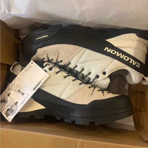 Salomon White and Black Athletic Shoes for Trail Adventures