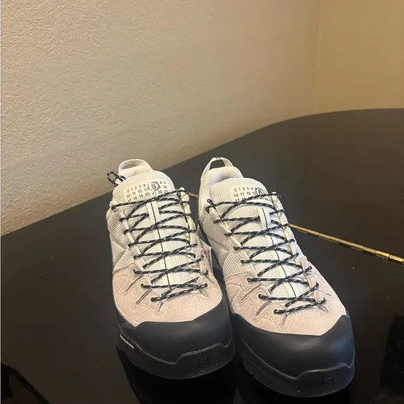 Salomon White and Black Athletic Shoes for Trail Adventures
